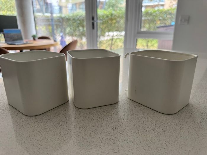 Ikea SKADIS Pegboard Containers - White, Set of 3