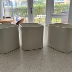 Ikea SKADIS Pegboard Containers - White, Set of 3