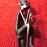 Hand Carved Dark Wood African Figure Image 4