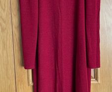 Long pencil dress, soft merino wool