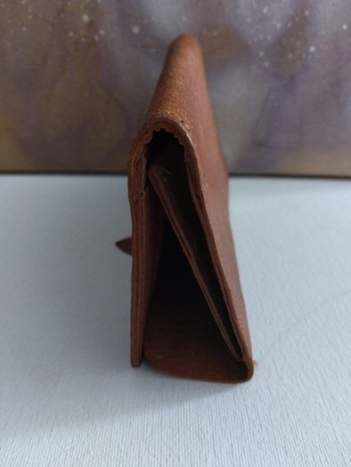 Freepost  Unusual Vintage Devon Leathercrafts Goatskin Wallet / Purse