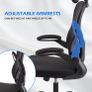 Adjustable headrest office chair, high-back ergonomic computer swivel seat with lumbar support, height adjustment, 360 rotation, tilt function, and 90 flip-up armrests for home office Image 6