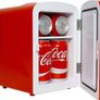 Coca Cola Mini Fridge 4 L/6 Can Portable Fridge/Mini Cooler Refrigerator for Food Beverages Drinks Skincare Snacks Home Bedroom Office Dorm Travel Car Boat, AC & DC Plugs Included (FREE POSTAGE) Image 2