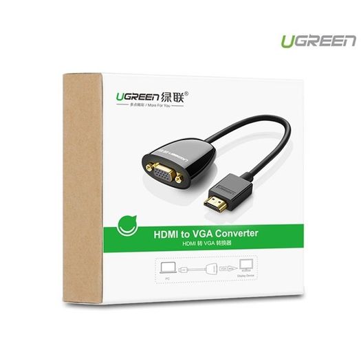 Ugreen Premium 1080P HDMI (Male) to VGA (Female) Video Cable Converter Gold Plated Adapter (Brand New/Warranty)