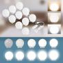 Dressing Table  with LED Lighting Mirror Drawer 3 Shelves Image 4