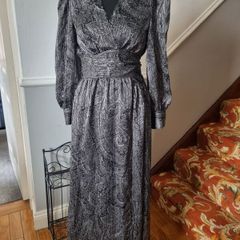 Zara silver/grey maxi