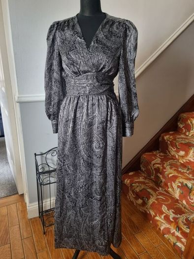 Zara silver/grey maxi
