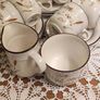 Vintage Arklow Honey Stone Cup and Saucer x6 Whead Field Ceramic Ireland Image 4