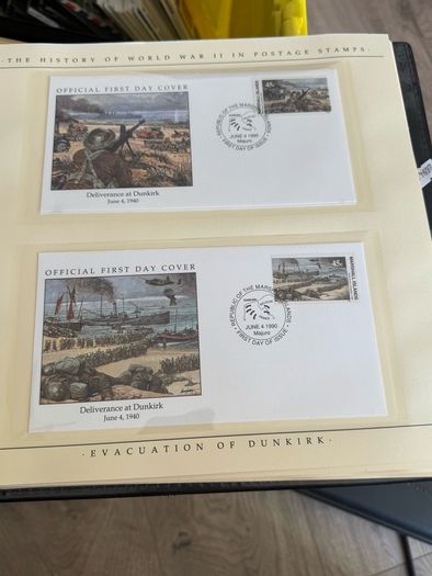 The History of World War II in post stamps