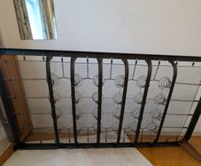 1967 Vono Vintage Single Bed. Original Sprung Base & Wooden Headboard