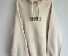 Taylor Swift The Eras Tour Hoodie Size M Cream Oversized