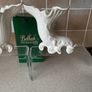 Vintage Pair Belleek China Cornucopia Spill Vase Image 3