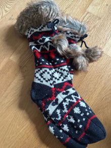 Insulated Fleece Knit Winter Slipper Socks