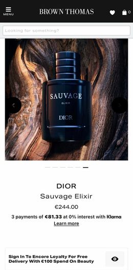 DIOR Sauvage Elixir 100ml for him