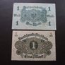 Germany. Darlehnskassenschein 2 Notes@1 Mark (12.8.1914) & (1.3.1920) Image 2