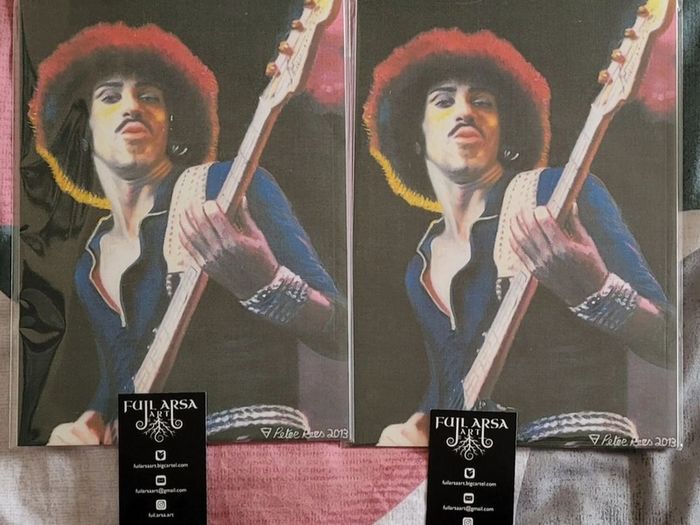 Phil Lynott The Rocker A4 artprint