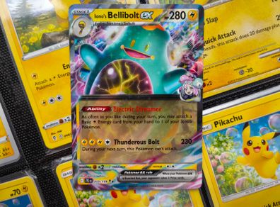Iono's Bellibolt EX ! Double Rare ! from Journey Together Set ! 2025 ! Pokemon Card !
