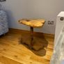 wooden table and lamp set Image 5