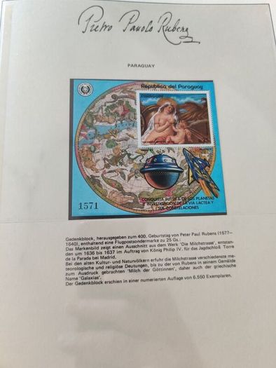 Paul Rubens 55 Pages Stamps Album World Collection
