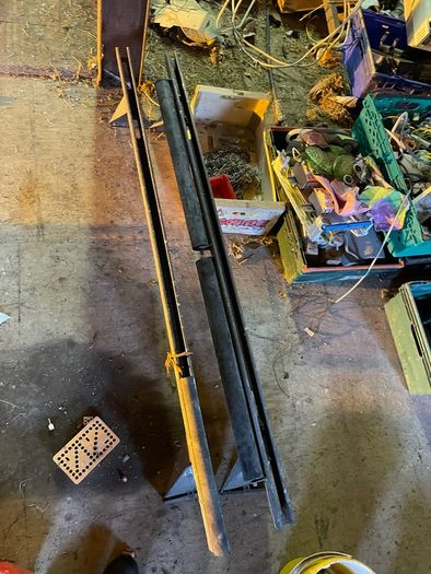 Van Roof Ladder Rack with Rear Rollers - Gutter Mount - HiAce / Older Vans