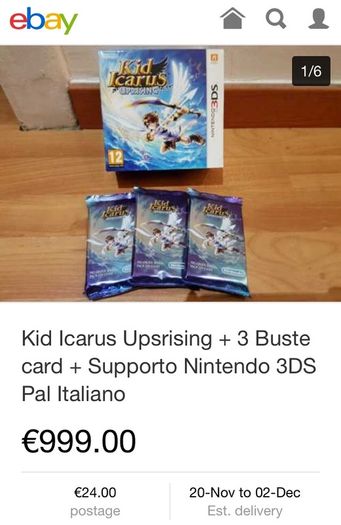 Rare Kid Icarus Uprising Card