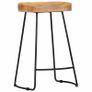 Gavin Bar Stools 2 pcs Solid Mango Wood Image 4