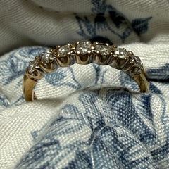 9ct gold diamond ring .33carat size P free register post