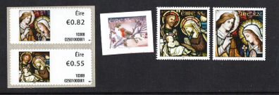 2010 Ireland Christmas Commemorative Stamps Mint Never Hinged (MNH)