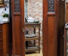 Victorian Mahogany Mirrored Wardrobe