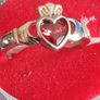 silver claddagh ring Image 4