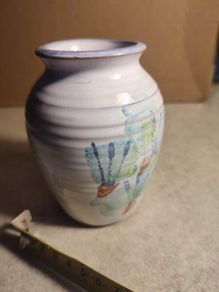 Lovely Small Irish Handmade Art Pottery small Vase  Signed Ireland.