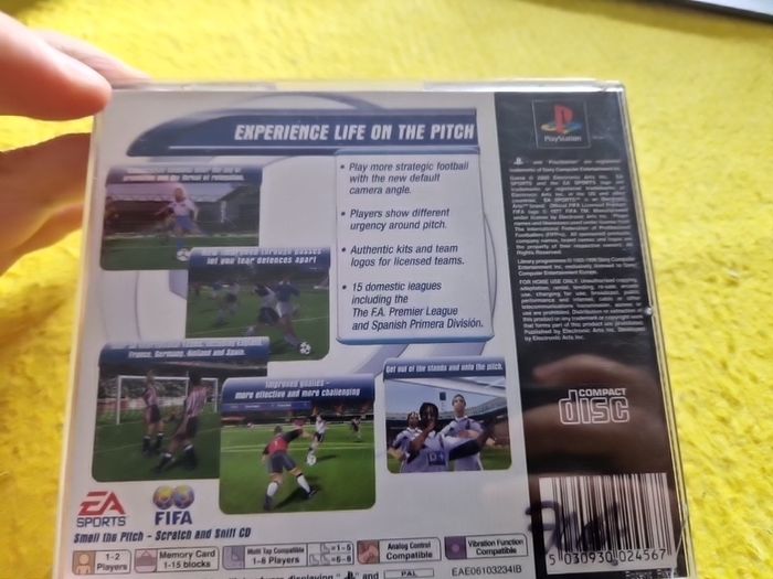 Fifa 2001  PlayStation1 Ps1 PlayStation2 Ps2 games Original