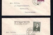 1952 Ireland Centenary of the Death of Thomas Moore (Poet &amp; Musician) Commemorative Stamps Plain Typed Addressed First Day Cover (FDC) with Dublin Cancel