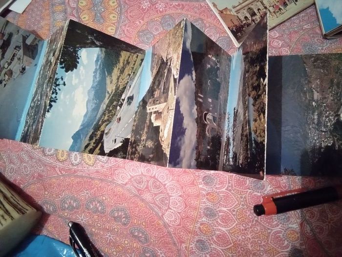 vintage europe post card and photo books x 4