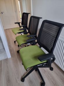3 Steelcase Think V1 ergonomic office chairs