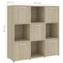 Book Cabinet Sonoma Oak 90x30x90 cm Chipboard Image 7