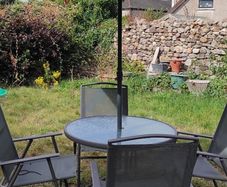 Home Garden Furniture Set Table, 4 Chairs & Parasol 100.00