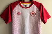 Umbro St Patrick's Athletic FC Training Top White Red Striped