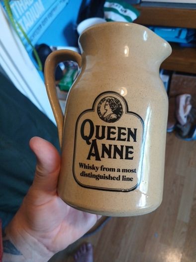 queen ann whiskey jug