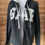 Woman hoodie full zip zip up jumper GAP lined faux fur size S Image 8
