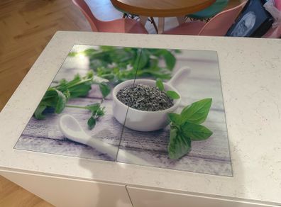 Large glass chopping board
