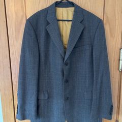 Magee 100% Pure New Wool Men's Plaid Blazer / Suit Jacket Grey (42 Regular)