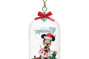 Minnie Mouse Festive Glass Ornament