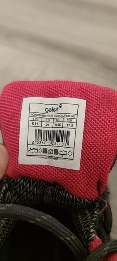 Kids Gelert Waterproof Hiking Boots, Size UK 11, EU 29