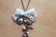 Gold Necklace with Charms