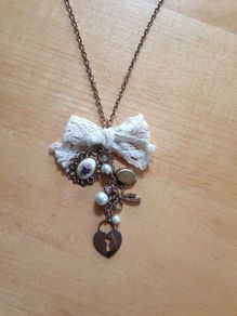 Gold Necklace with Charms