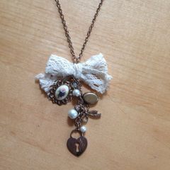Gold Necklace with Charms