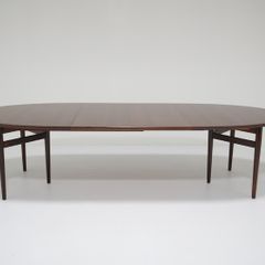 Vintage Rosewood Extending 10 Seater Dining Table Model 212 by Arne Vodder, 1960s