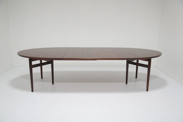 Vintage Rosewood Extending 10 Seater Dining Table Model 212 by Arne Vodder, 1960s