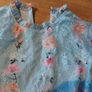 Blue Floral Occasion Dress Image 3